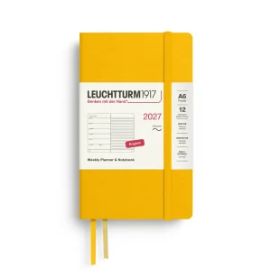 Leuchtturm1917 - 2027 Diary - Weekly Notebook - A6 - Sunflower (Soft)