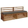 Bankkussens 2 stuks grijs 100% polyester