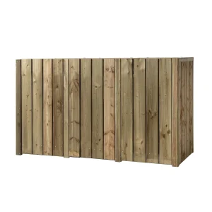 Achterwand Voor 3x 240 liter 205x88x119cm Geïmpregneerd hout